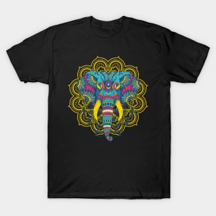 Elephant Colorful Mandala T-Shirt